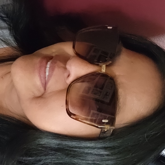 TAHARI Oversized Geometric Cat Eye Leopard Sunglasses Gradient Lenses NWOT - Picture 11 of 11